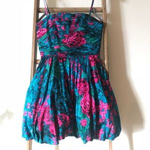Anthro Tracy Reese Midnight Garden Cocktail Dress